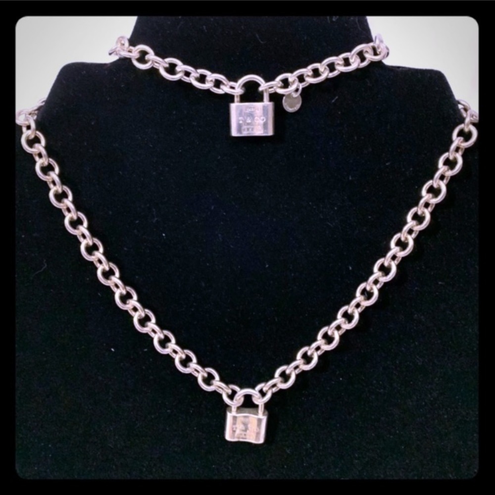 Tiffany Pad lock necklace & Bracelet